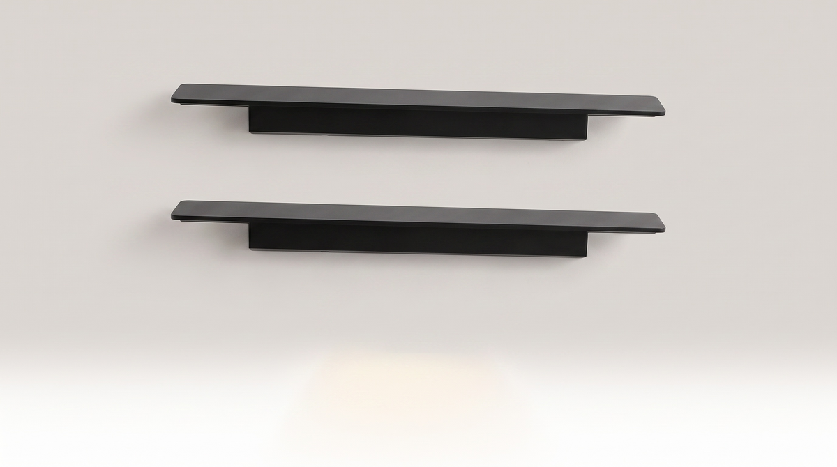 Linea outdoor sconce in side profile showing the slim extruded aluminium body and machined end caps